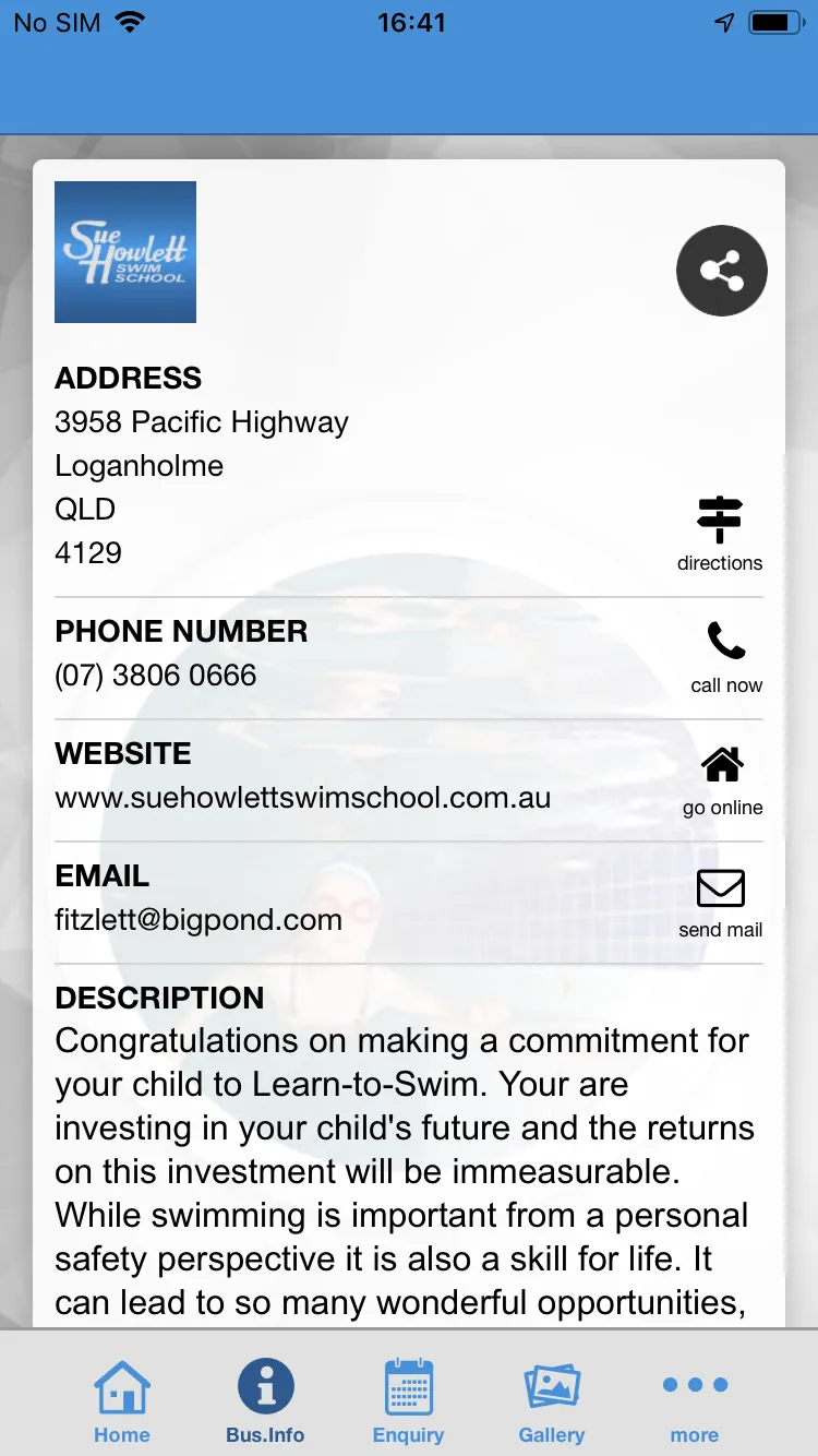 Sue Howlett Swim School App | Indus Appstore | Screenshot