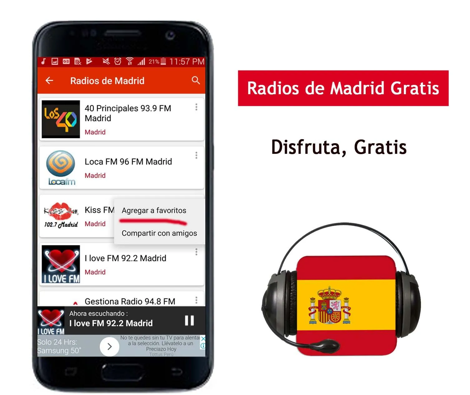 Radios de Madrid | Indus Appstore | Screenshot