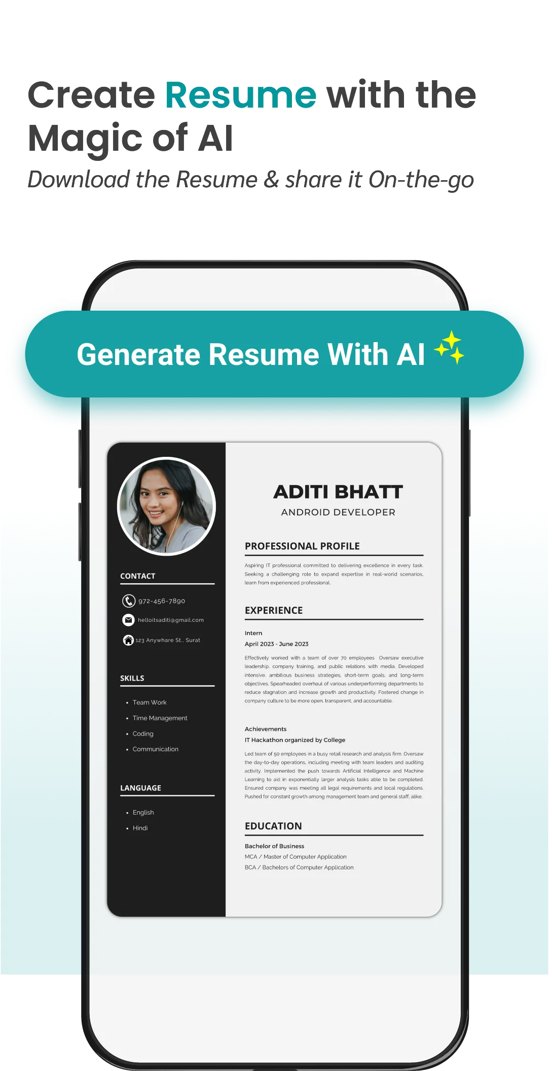 JollyHires: AI Resume & Jobs | Indus Appstore | Screenshot