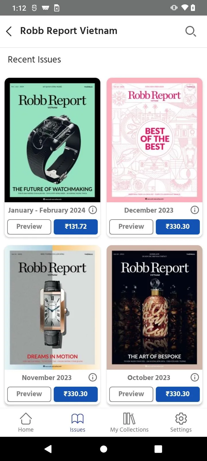 Robb Report Vietnam | Indus Appstore | Screenshot