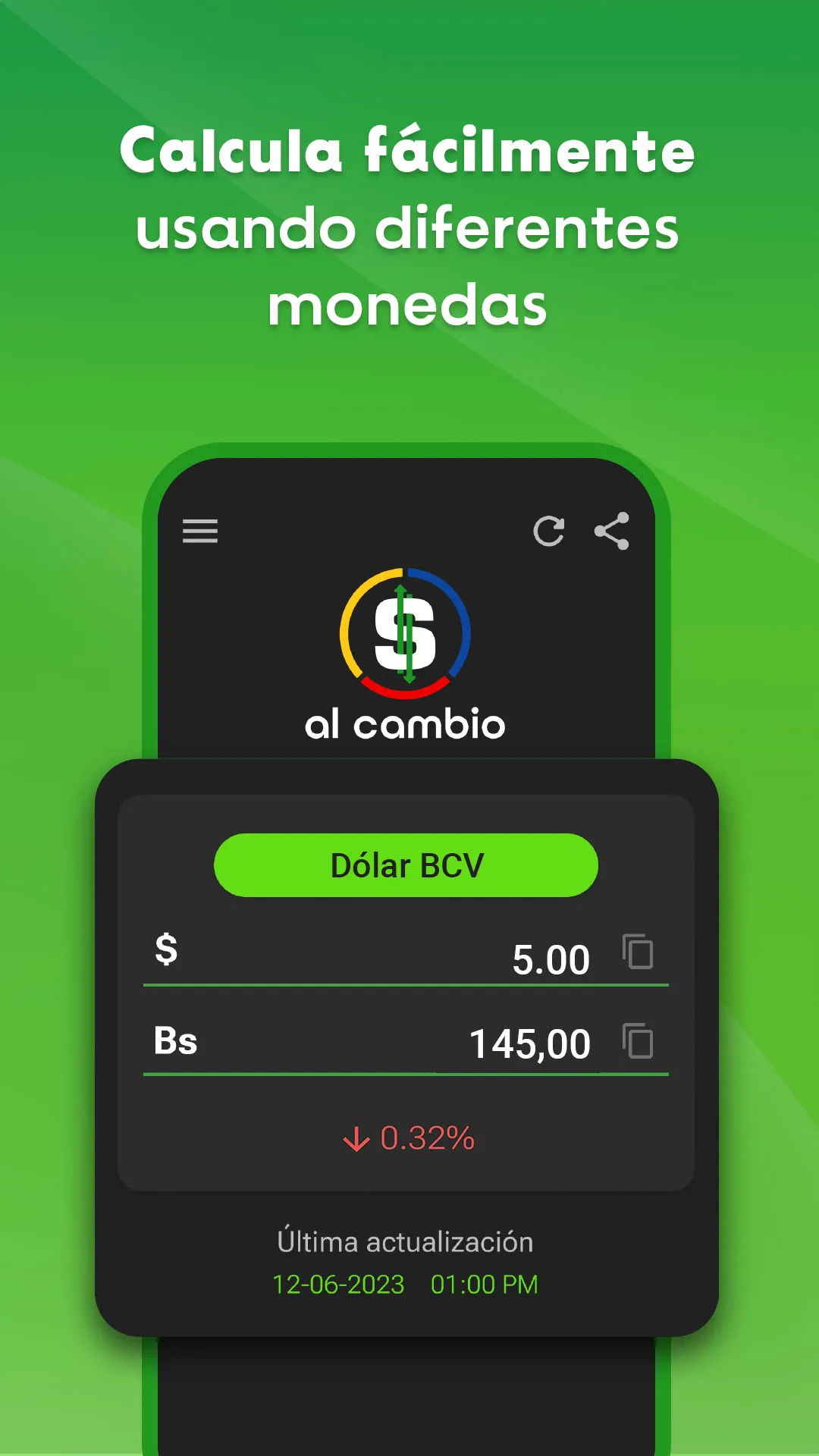 Al Cambio - Dólar en Venezuela | Indus Appstore | Screenshot