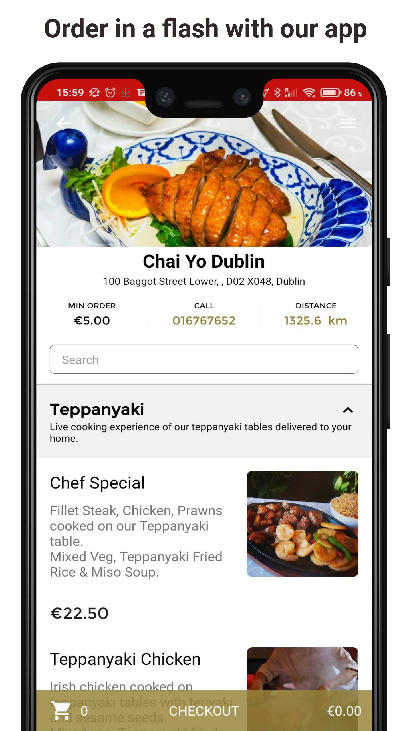 Chai Yo Restaurant Dublin | Indus Appstore | Screenshot