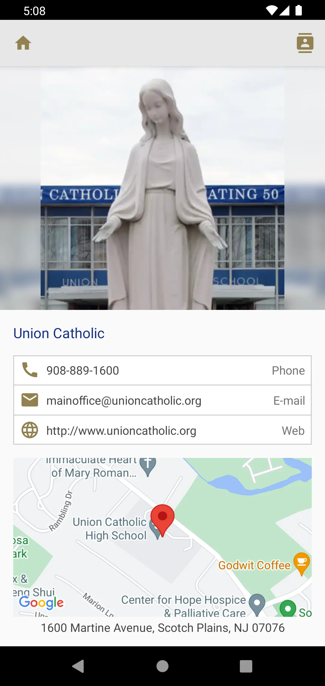 Union Catholic High School | Indus Appstore | Screenshot