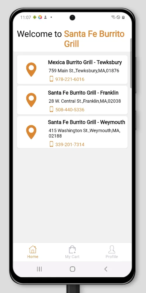 Santa Fe Burrito Grill | Indus Appstore | Screenshot