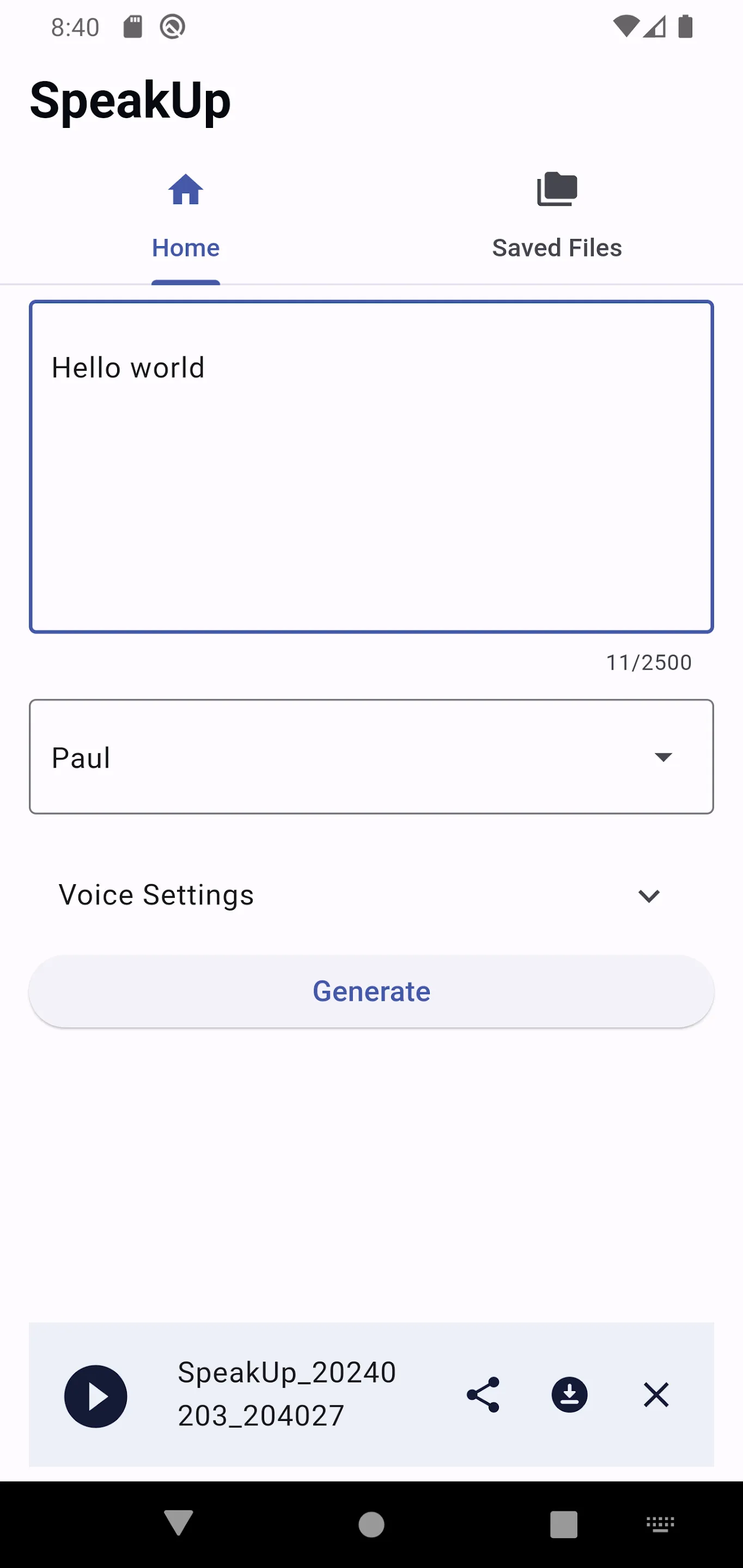 SpeakUp - Text to Speech | Indus Appstore | Screenshot