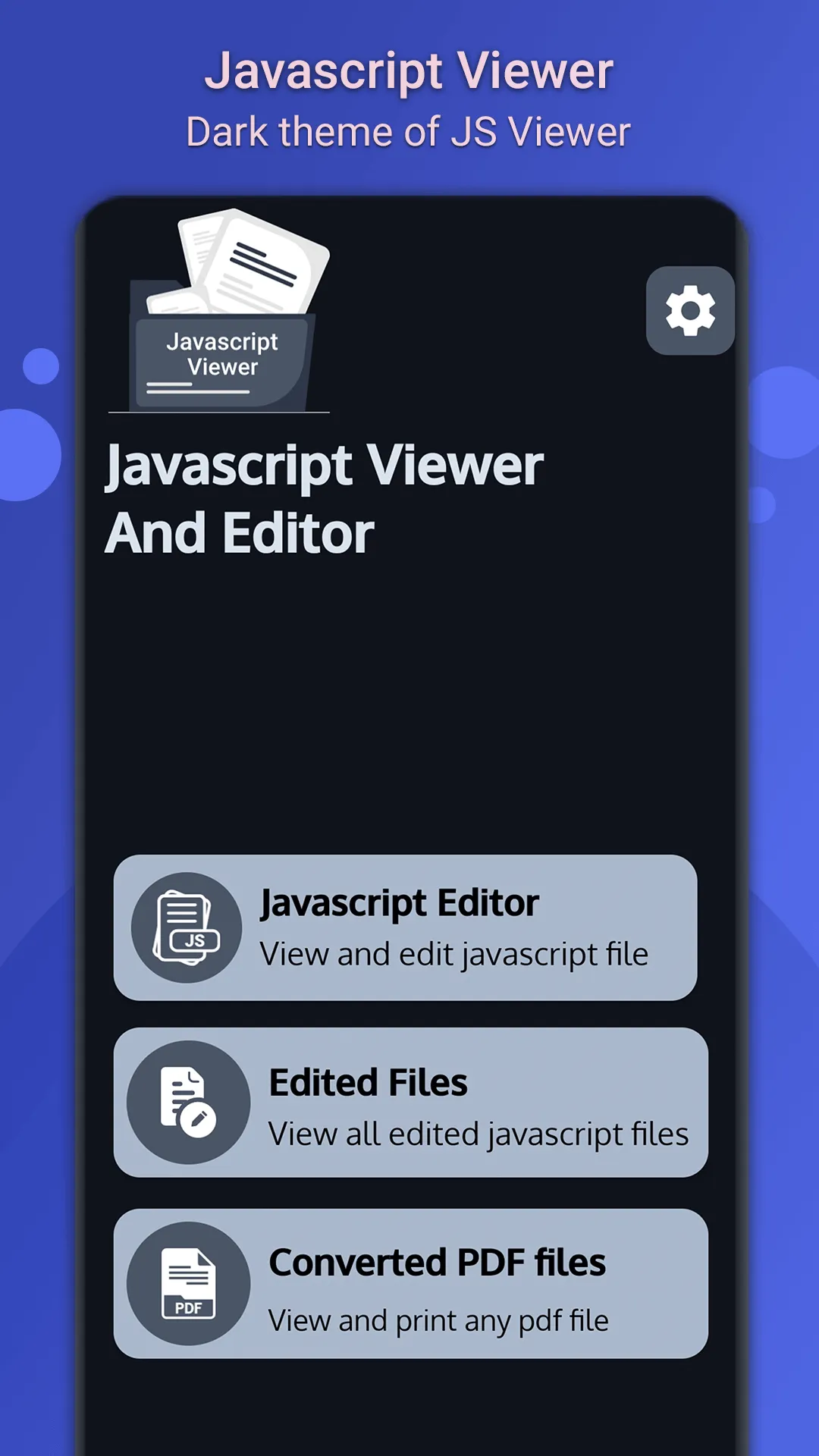 JavaScript Viewer: JS Editor | Indus Appstore | Screenshot