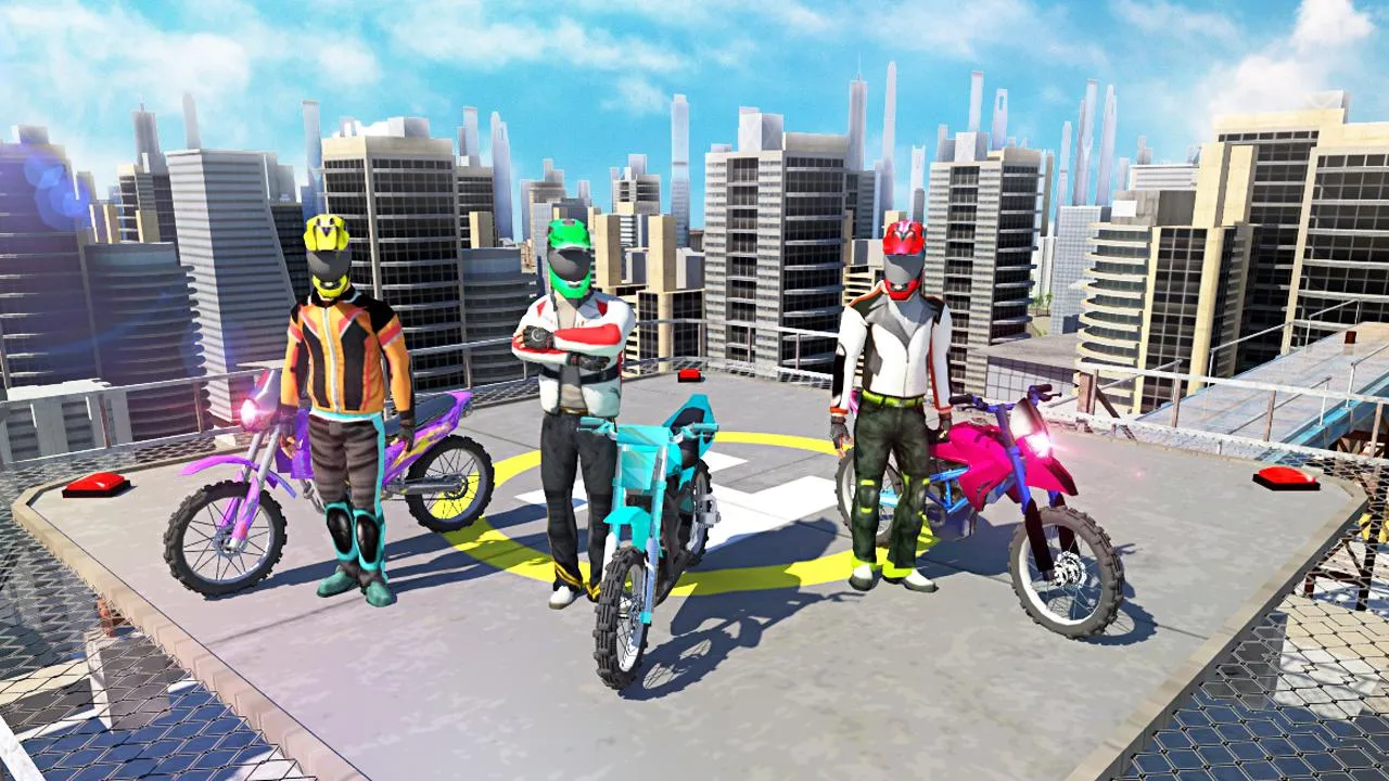 Bike Stunts 3D - Rooftop Chall | Indus Appstore | Screenshot