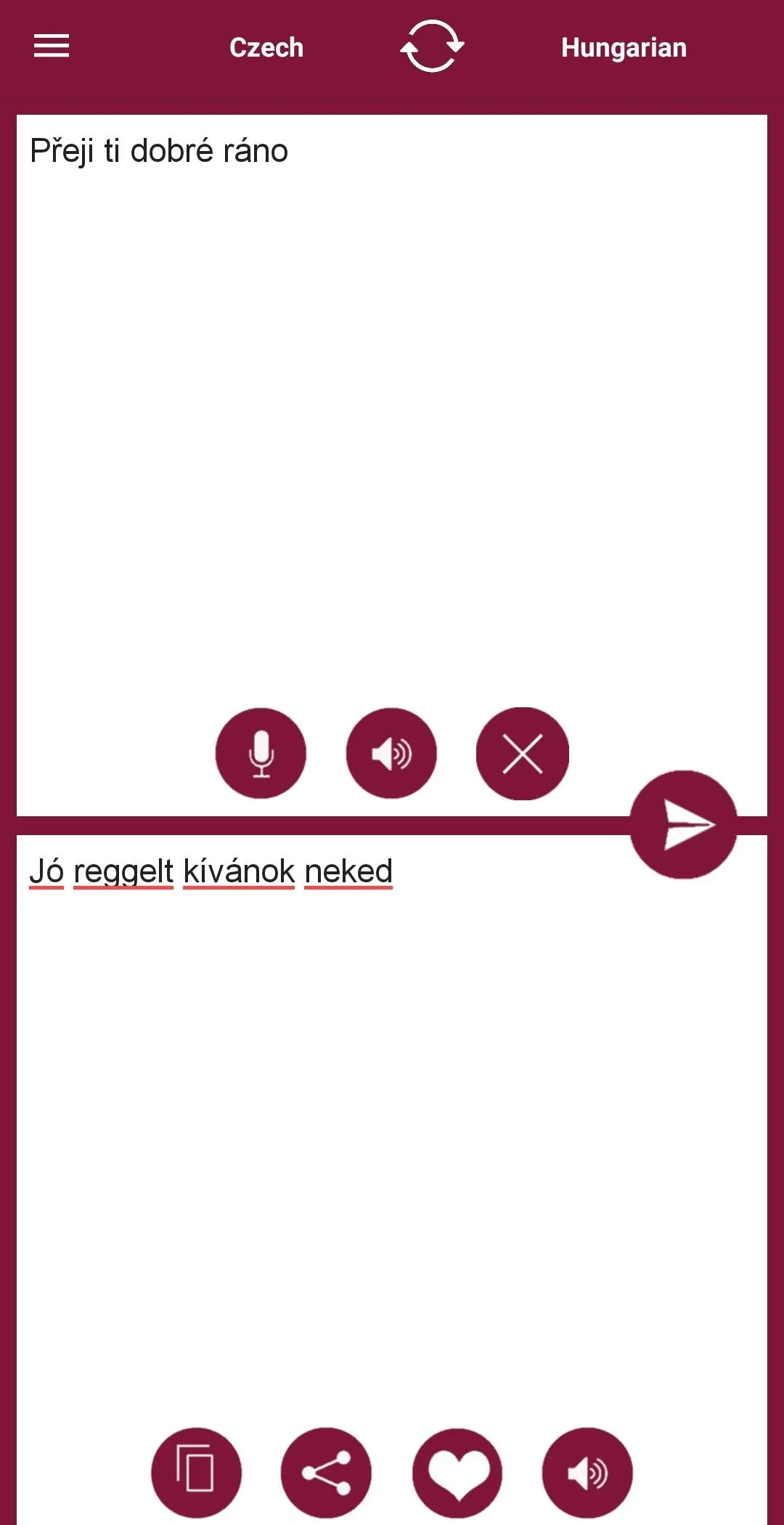 Hungarian - Czech Translator | Indus Appstore | Screenshot