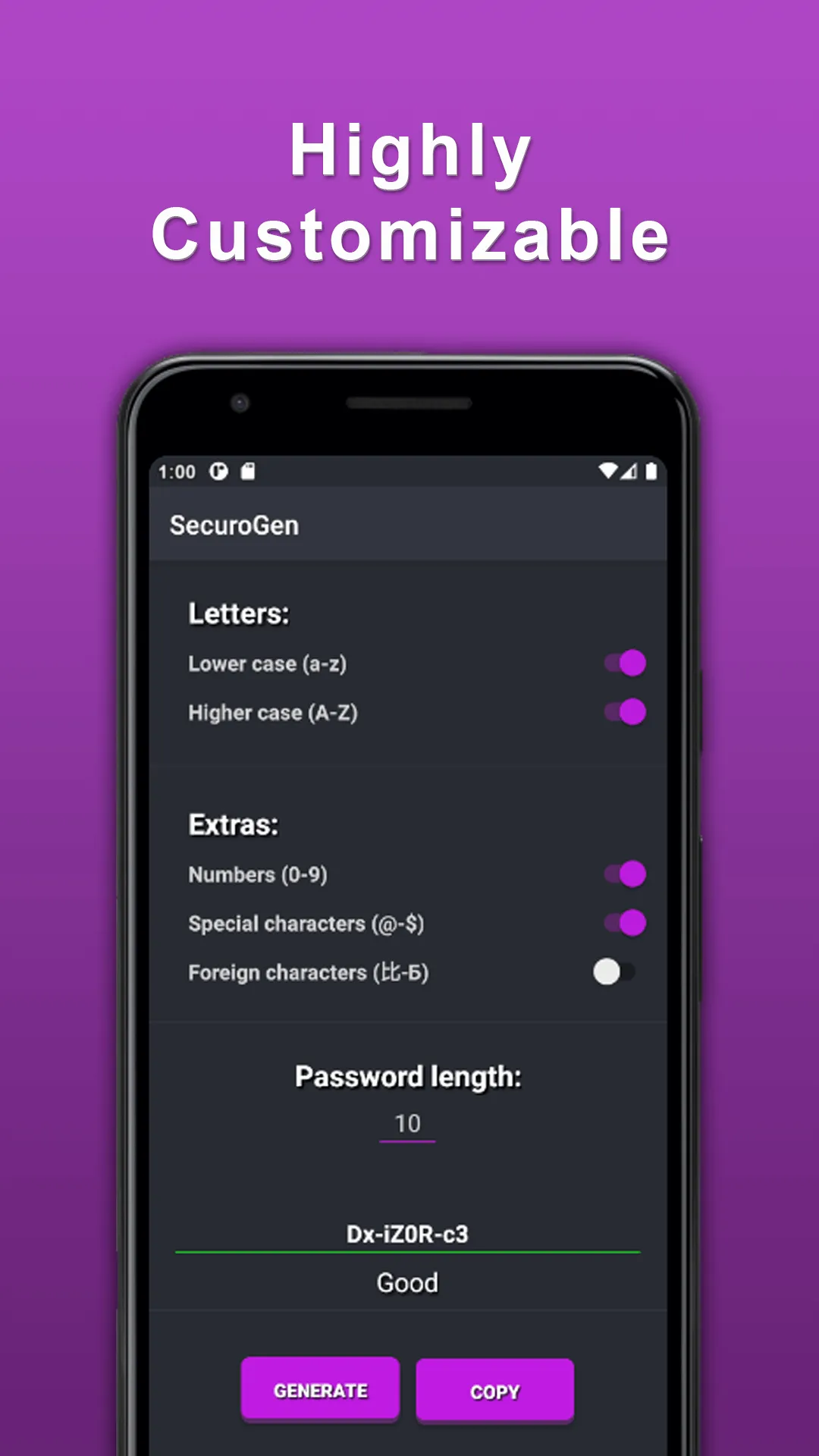 SecuroGen - Password generator | Indus Appstore | Screenshot