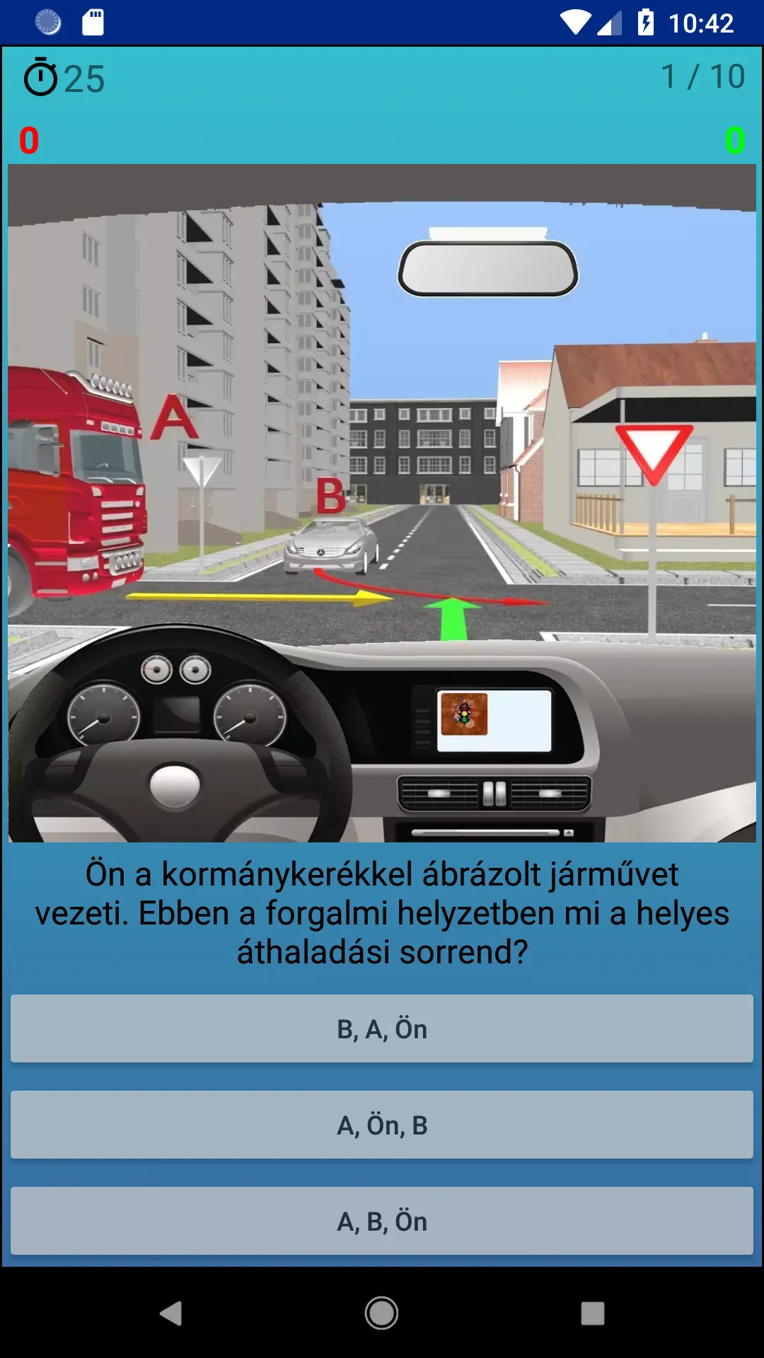 Kresz Szituációs Kvíz | Indus Appstore | Screenshot