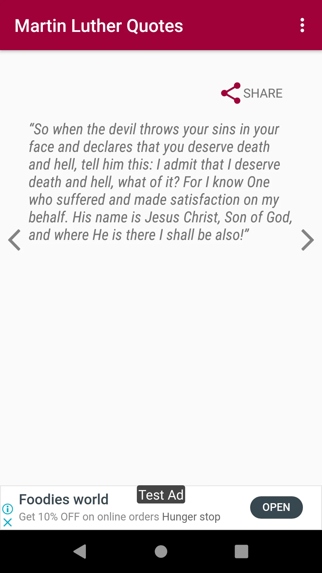 Martin Luther Quotes | Indus Appstore | Screenshot