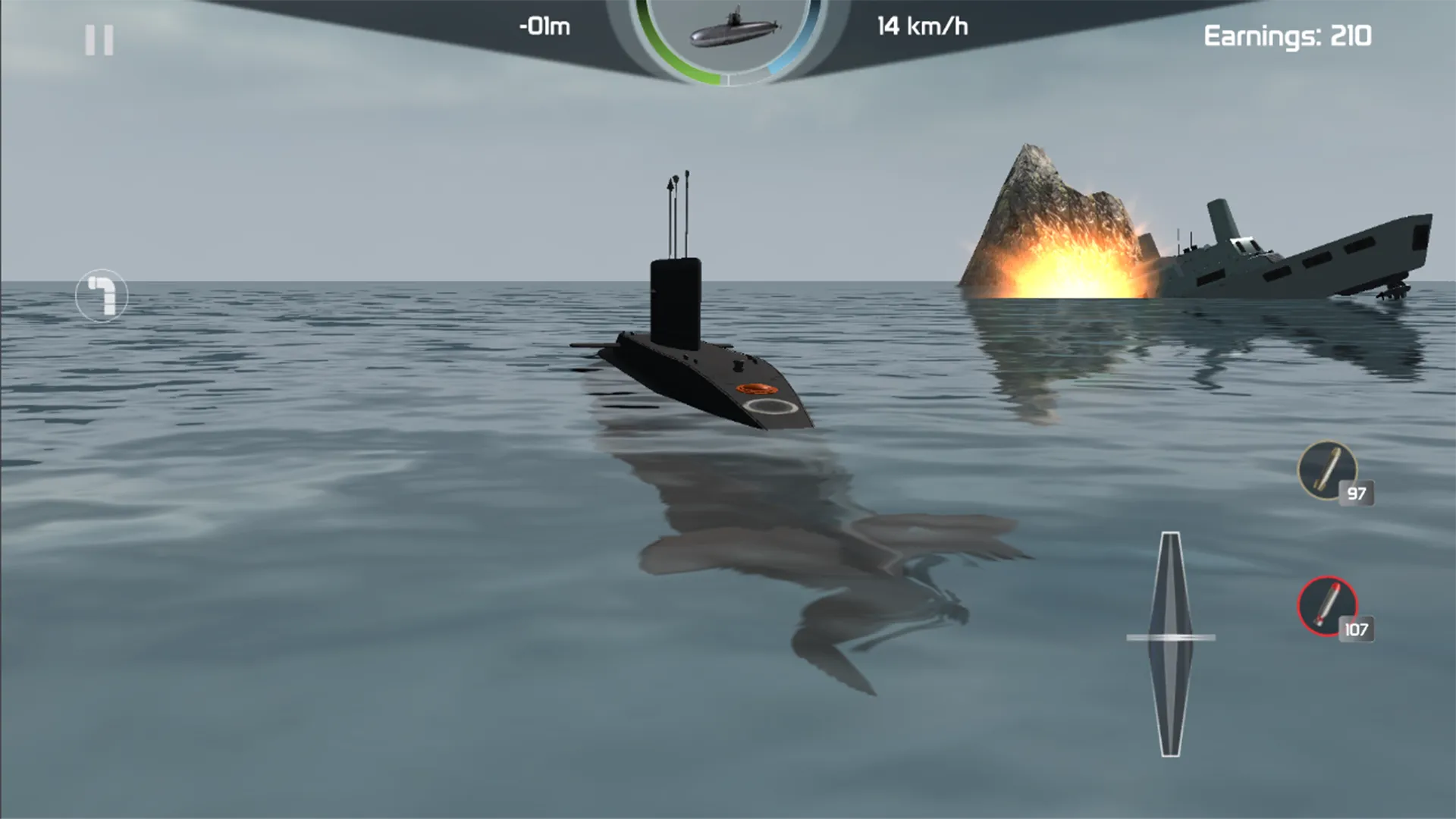 Submarine Simulator: Warfare | Indus Appstore | Screenshot