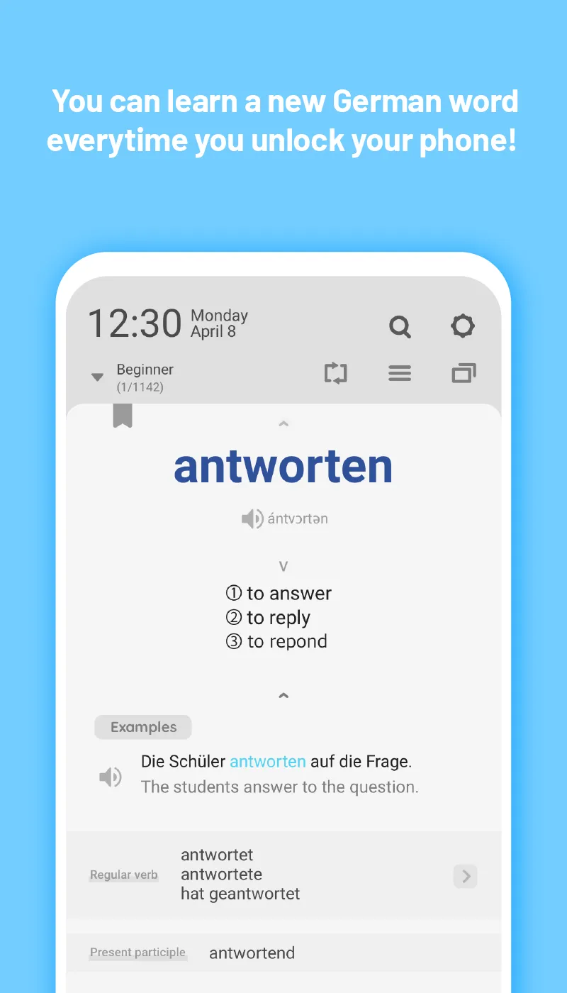 WordBit German (for English) | Indus Appstore | Screenshot