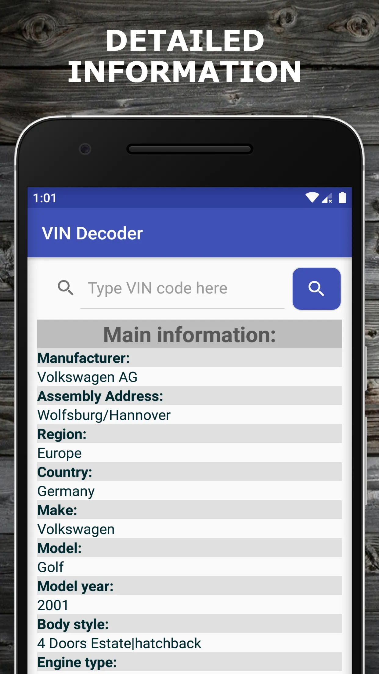 VIN Decoder | Indus Appstore | Screenshot