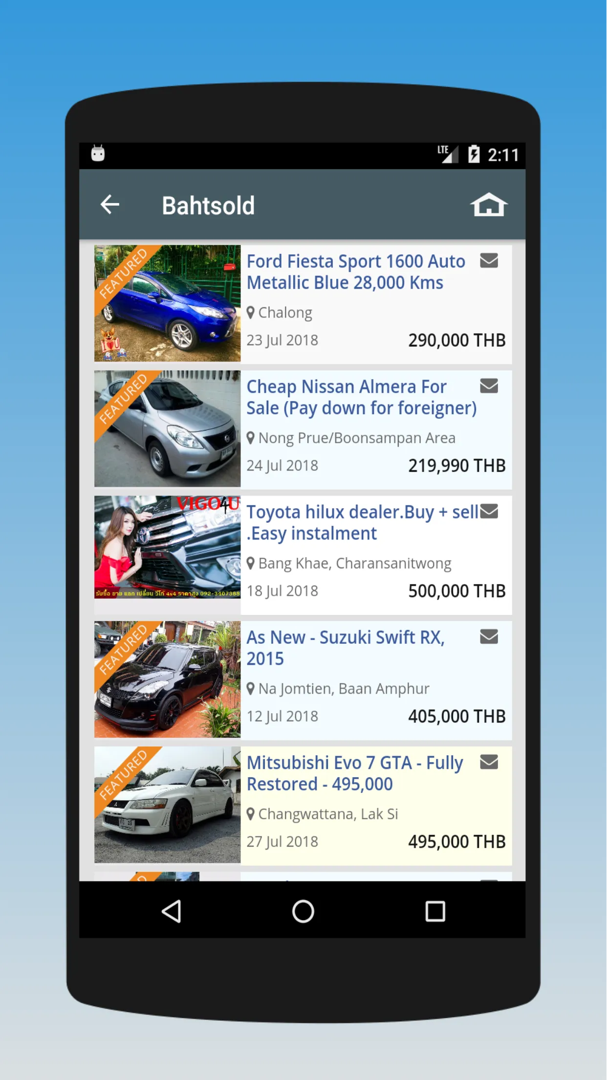 Used Cars in Thailand | Indus Appstore | Screenshot