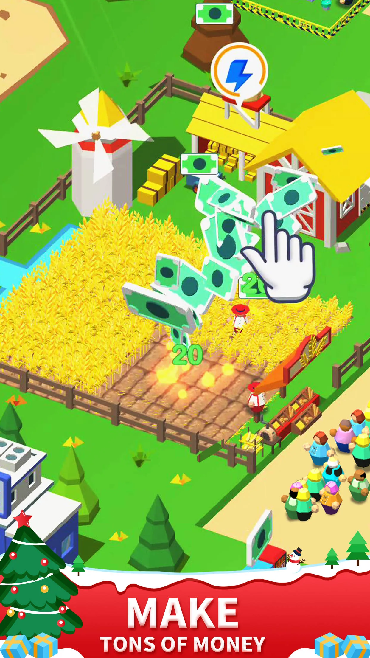 Idle Leisure Farm - Cash Click | Indus Appstore | Screenshot