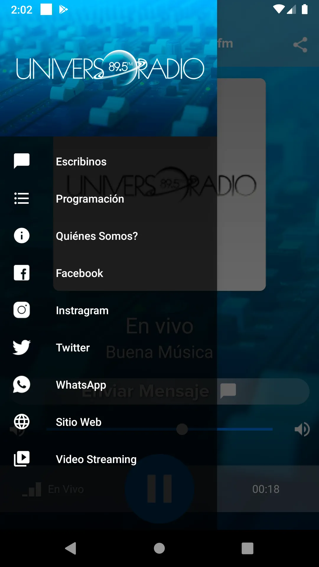 Universo Radio 89.5 fm | Indus Appstore | Screenshot