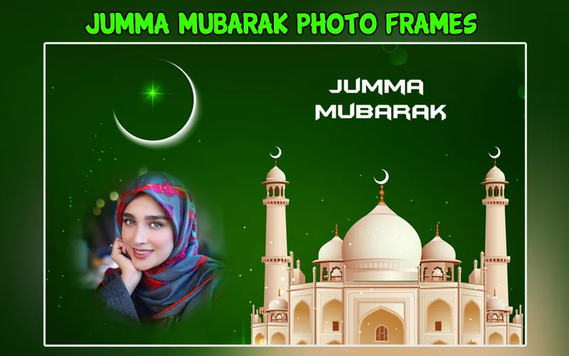 Jumma Mubarak Photo Frame | Indus Appstore | Screenshot