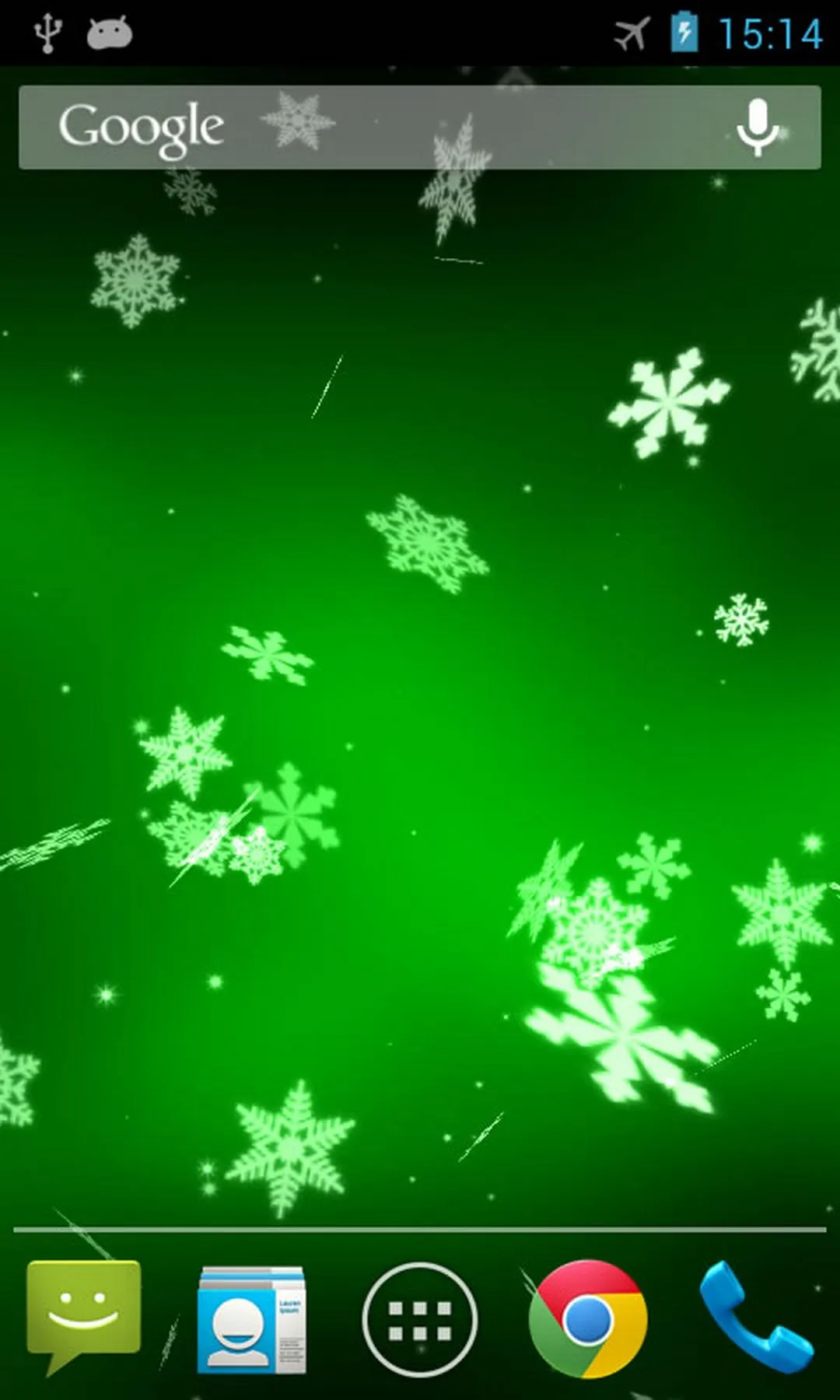 Snowflake 3D Live Wallpaper | Indus Appstore | Screenshot