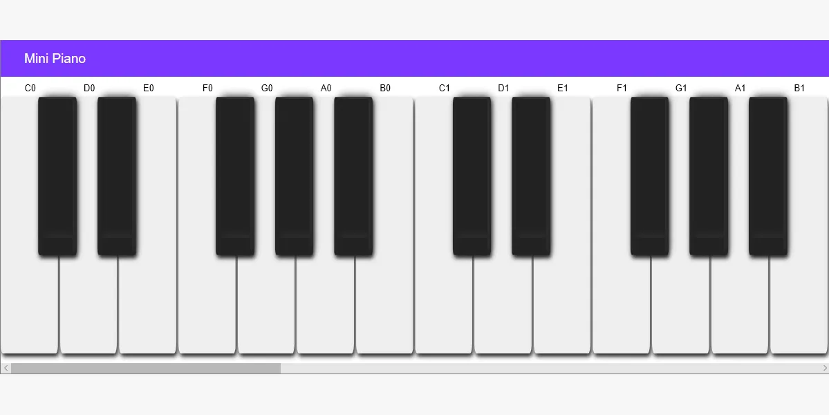 Mini Piano | Indus Appstore | Screenshot