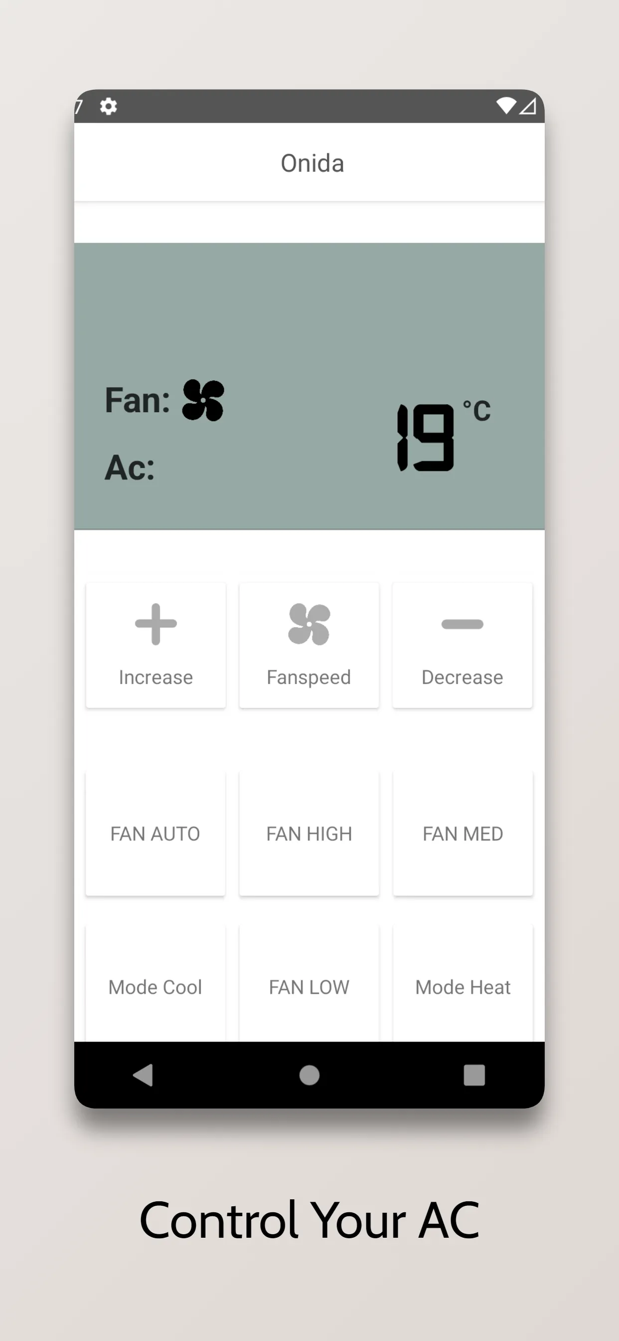 Remote For Onida AC | Indus Appstore | Screenshot