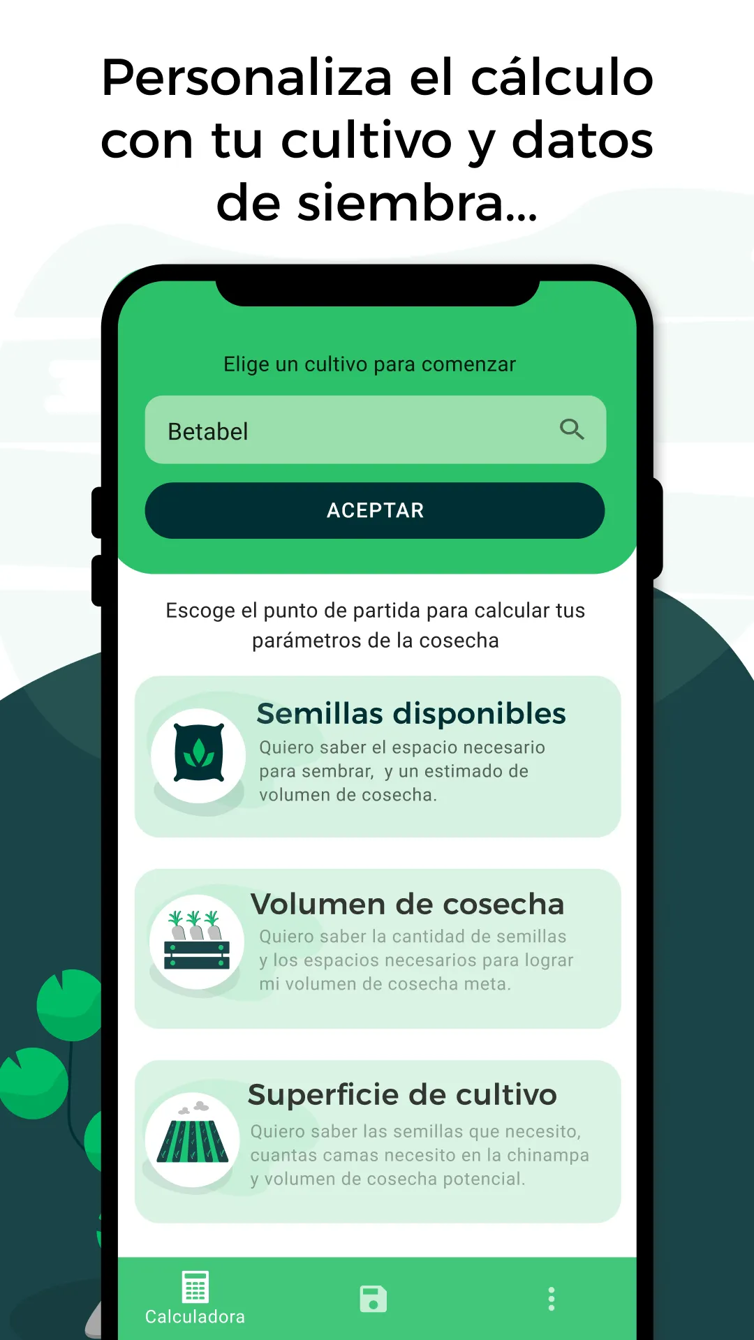 Calculadora de Siembra | Indus Appstore | Screenshot