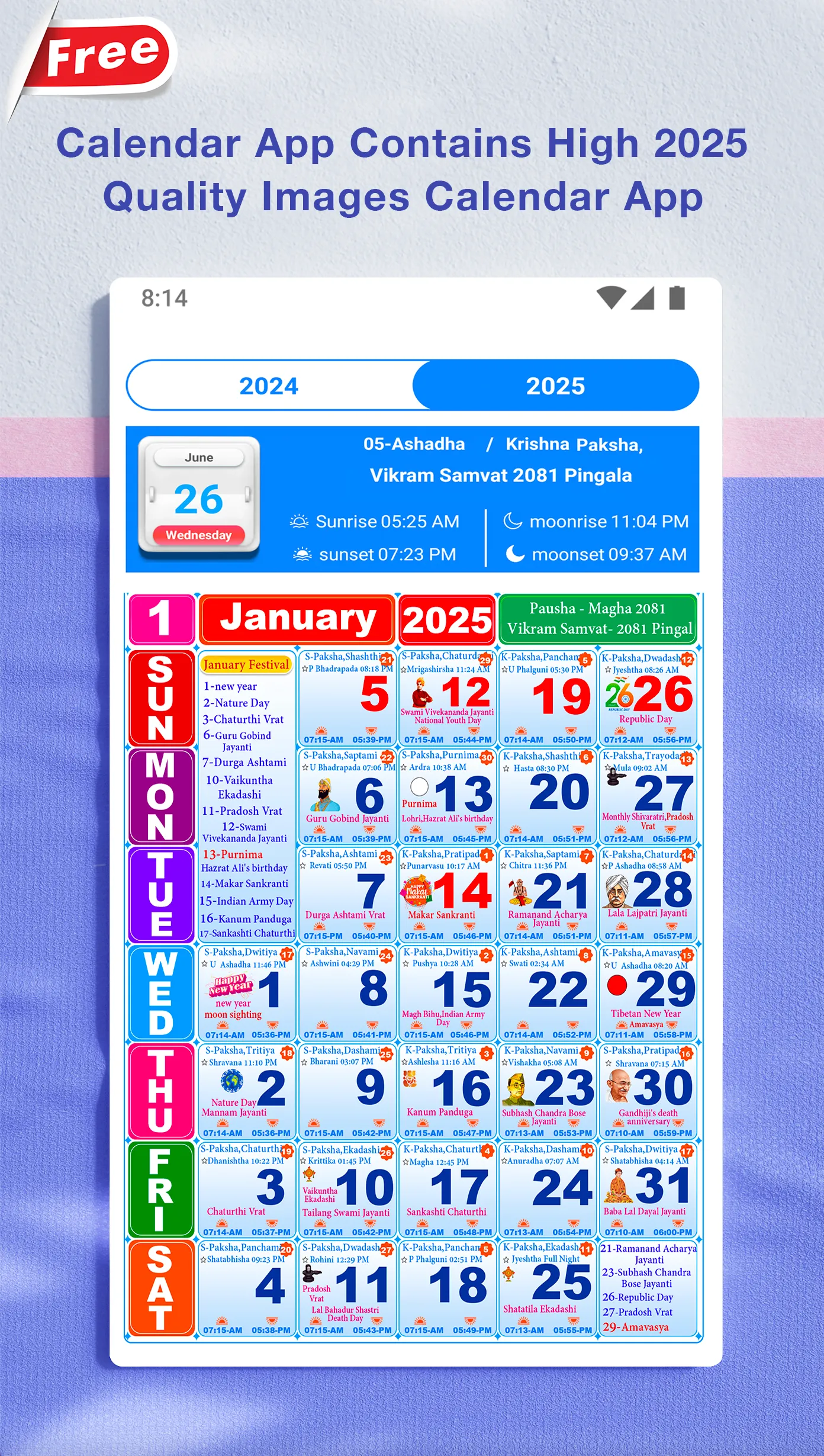 2025 calendar - Calendar 2025 | Indus Appstore | Screenshot