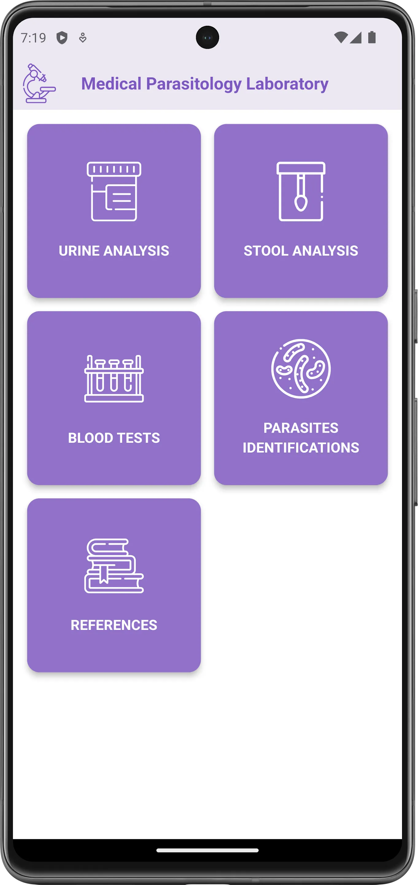 Medical Parasitology Lab. | Indus Appstore | Screenshot