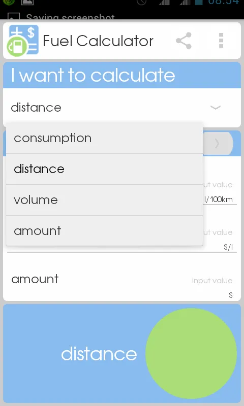 Fuel Calculator | Indus Appstore | Screenshot