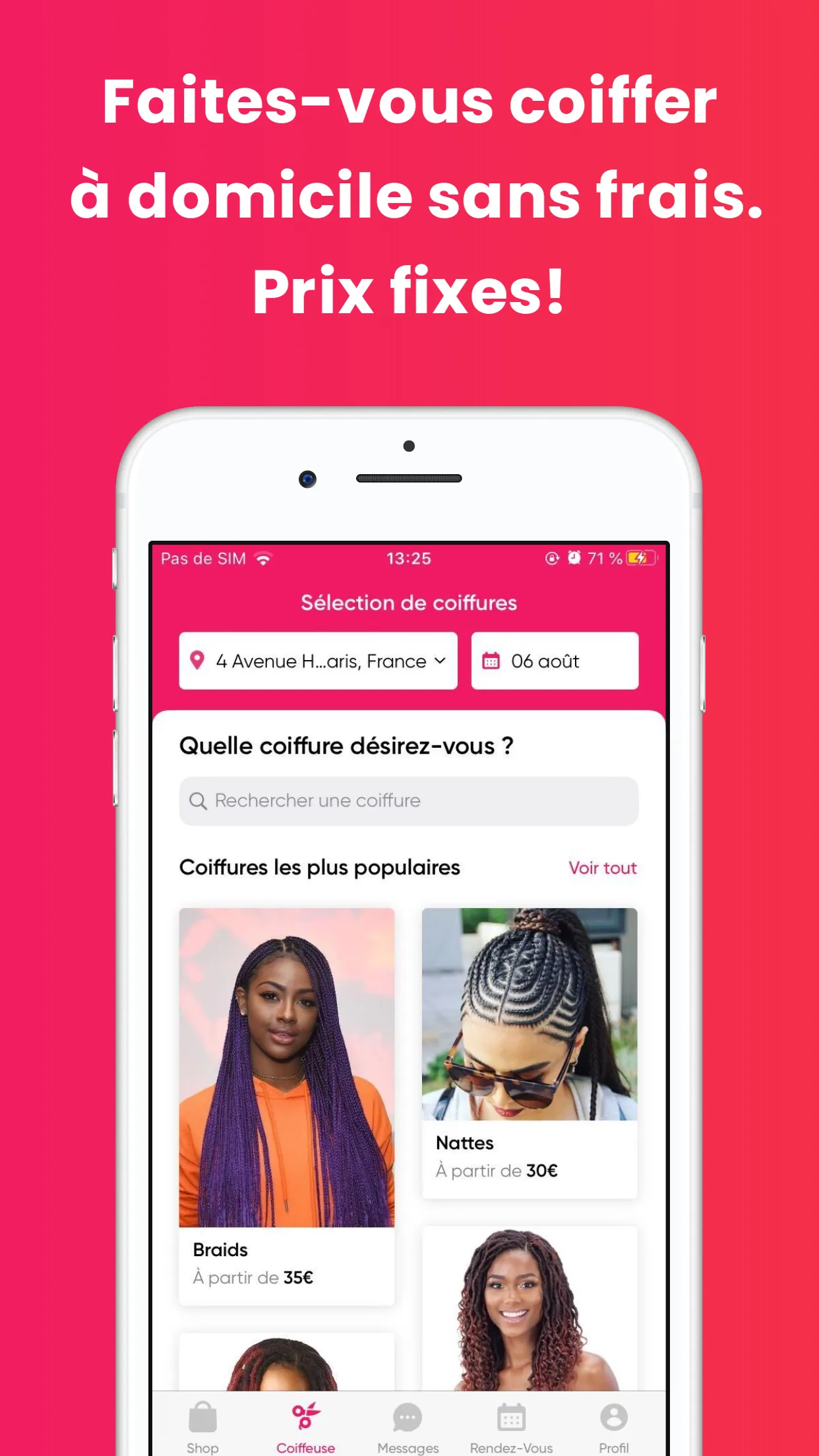 Nappyme - Les coiffeuses afro | Indus Appstore | Screenshot