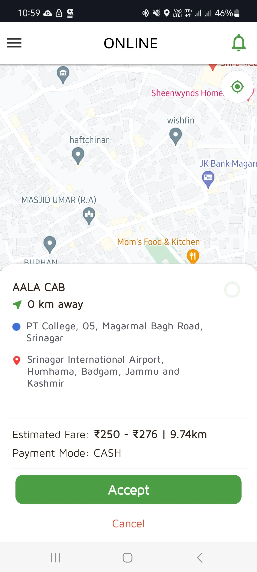 Aala Cabs For Drivers | Indus Appstore | Screenshot