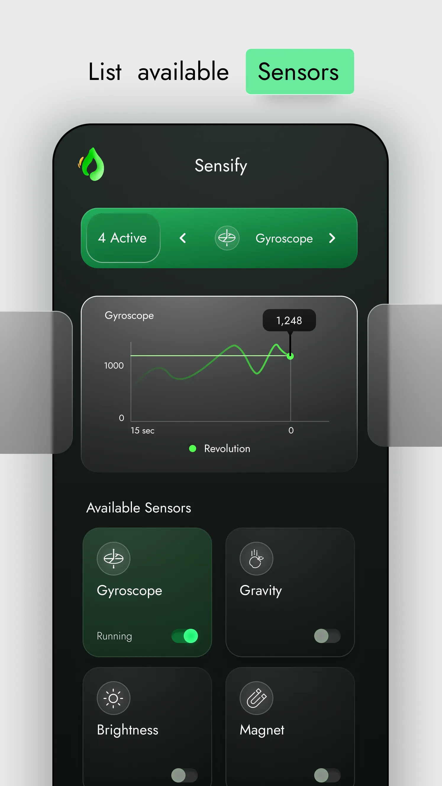 Sensify: Phone Sensors Plots | Indus Appstore | Screenshot