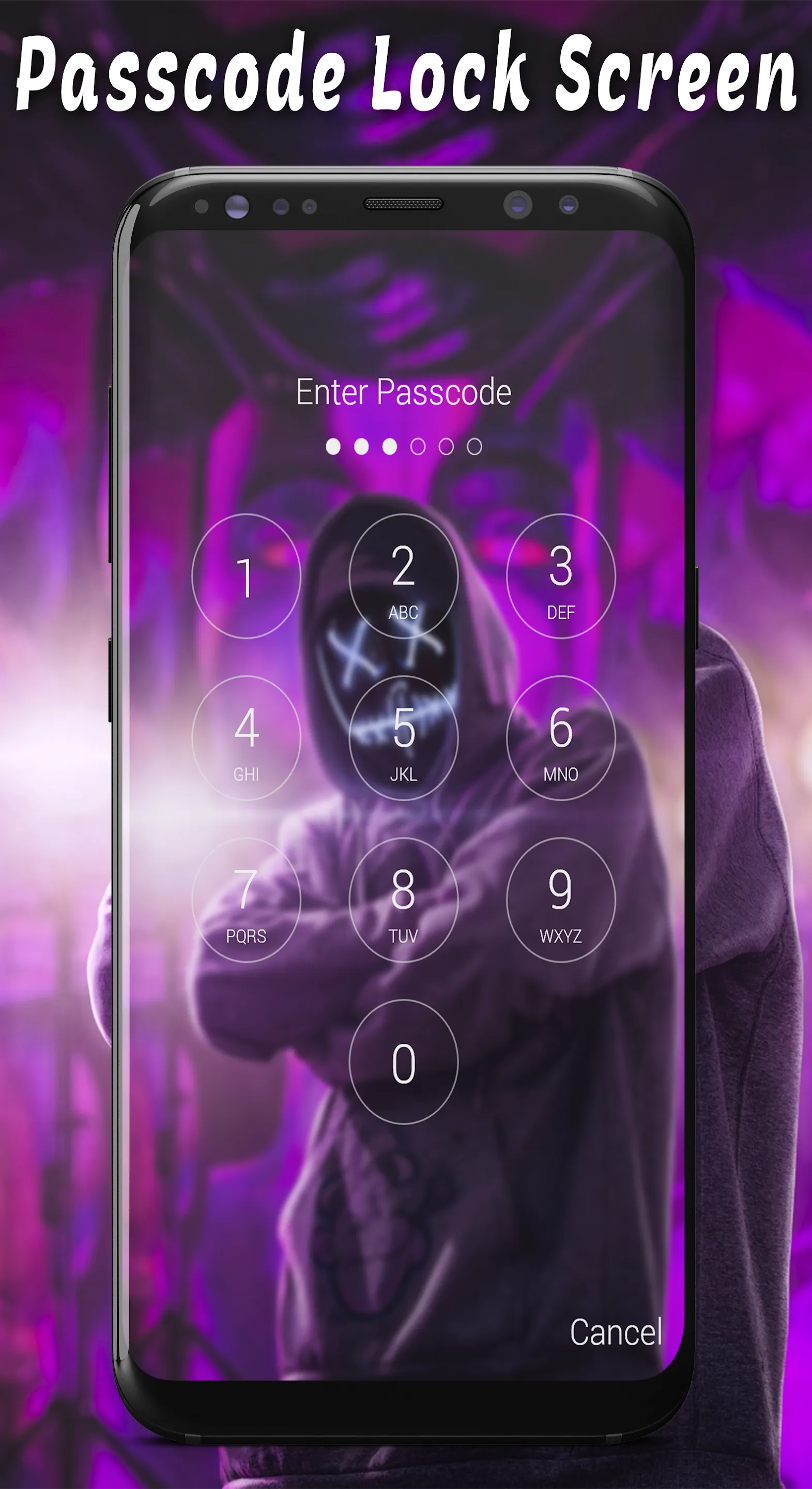 Mask Anonymous Lock Screen | Indus Appstore | Screenshot