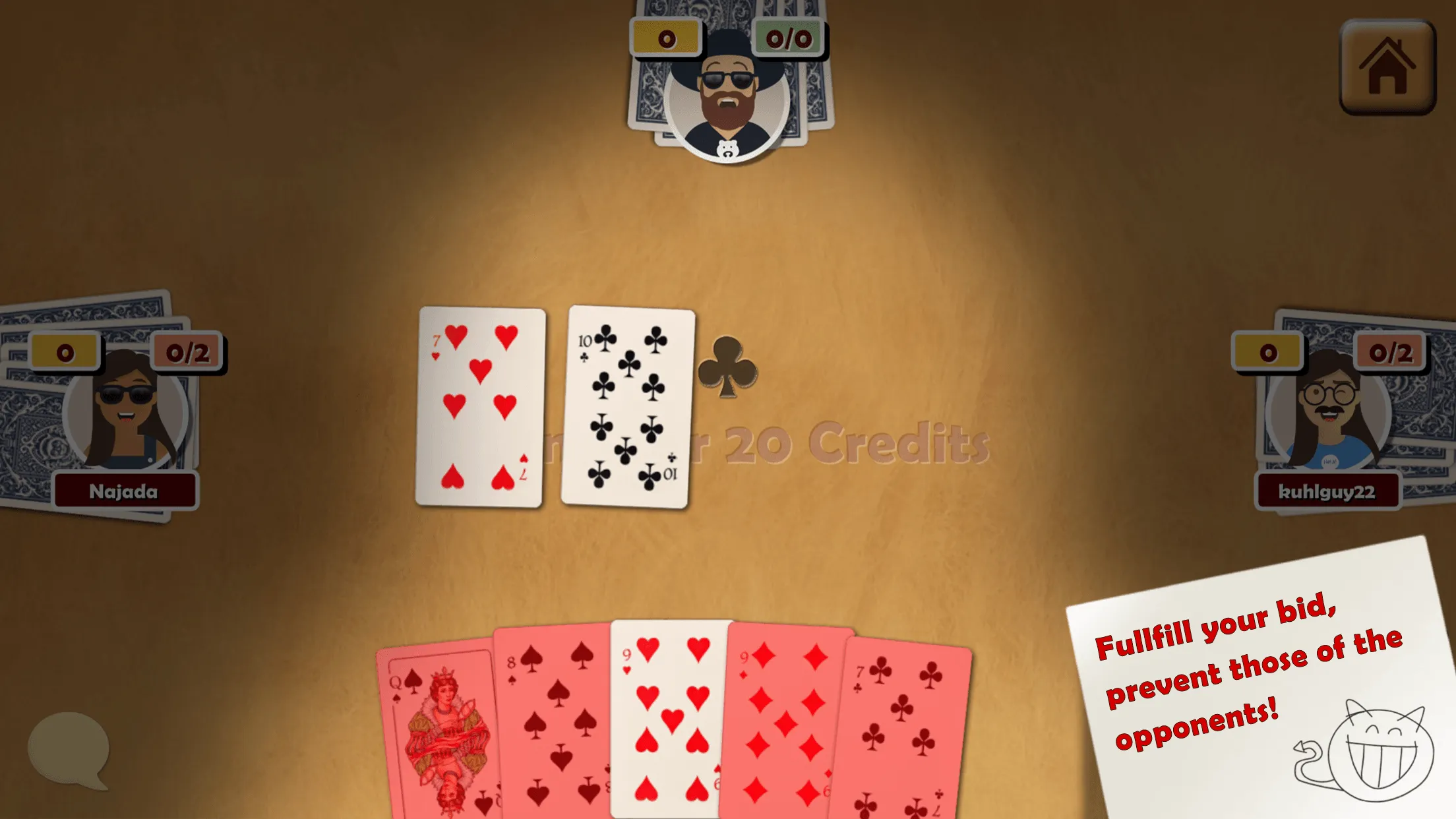 Oh Hell | Bid Whist | Spades | Indus Appstore | Screenshot