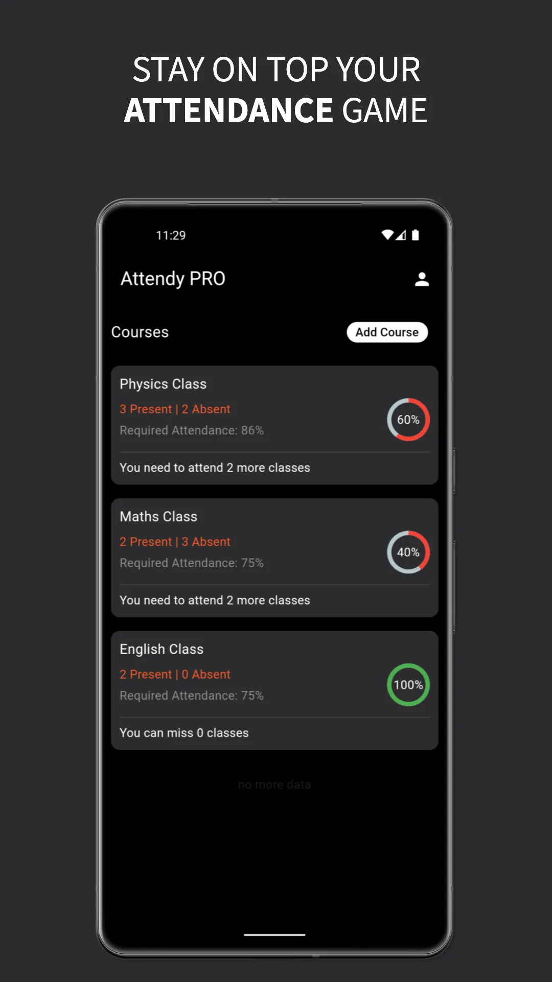 Attendy Pro:Attendance Tracker | Indus Appstore | Screenshot