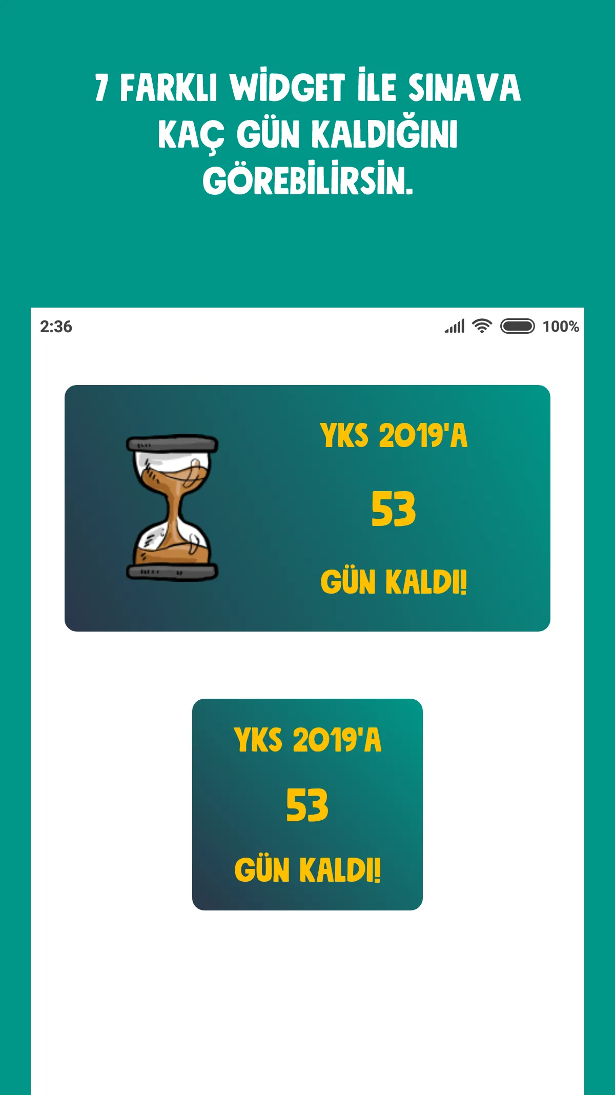 YKS Sayaç ve Widget | Indus Appstore | Screenshot