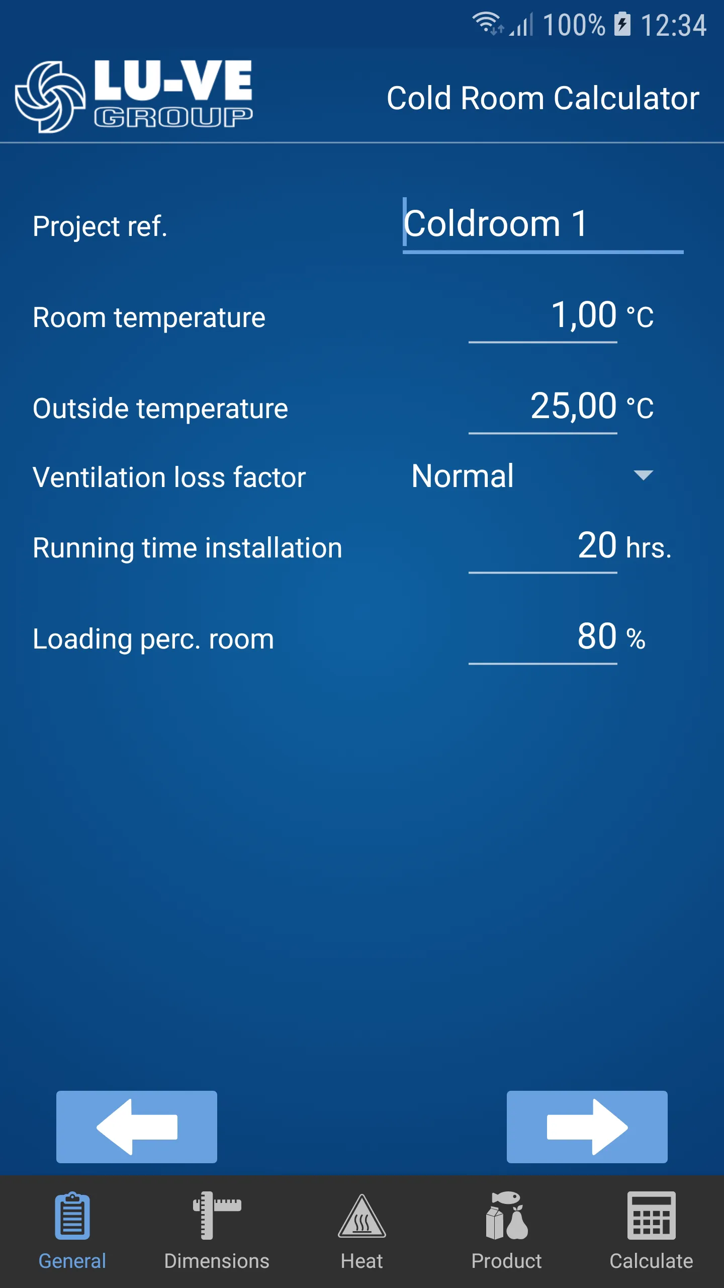 Cold Room Calculator | Indus Appstore | Screenshot