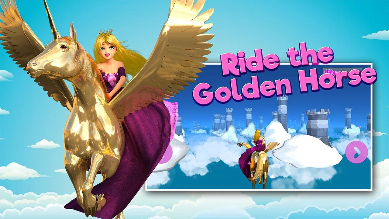 Princess Unicorn Sky World Run | Indus Appstore | Screenshot