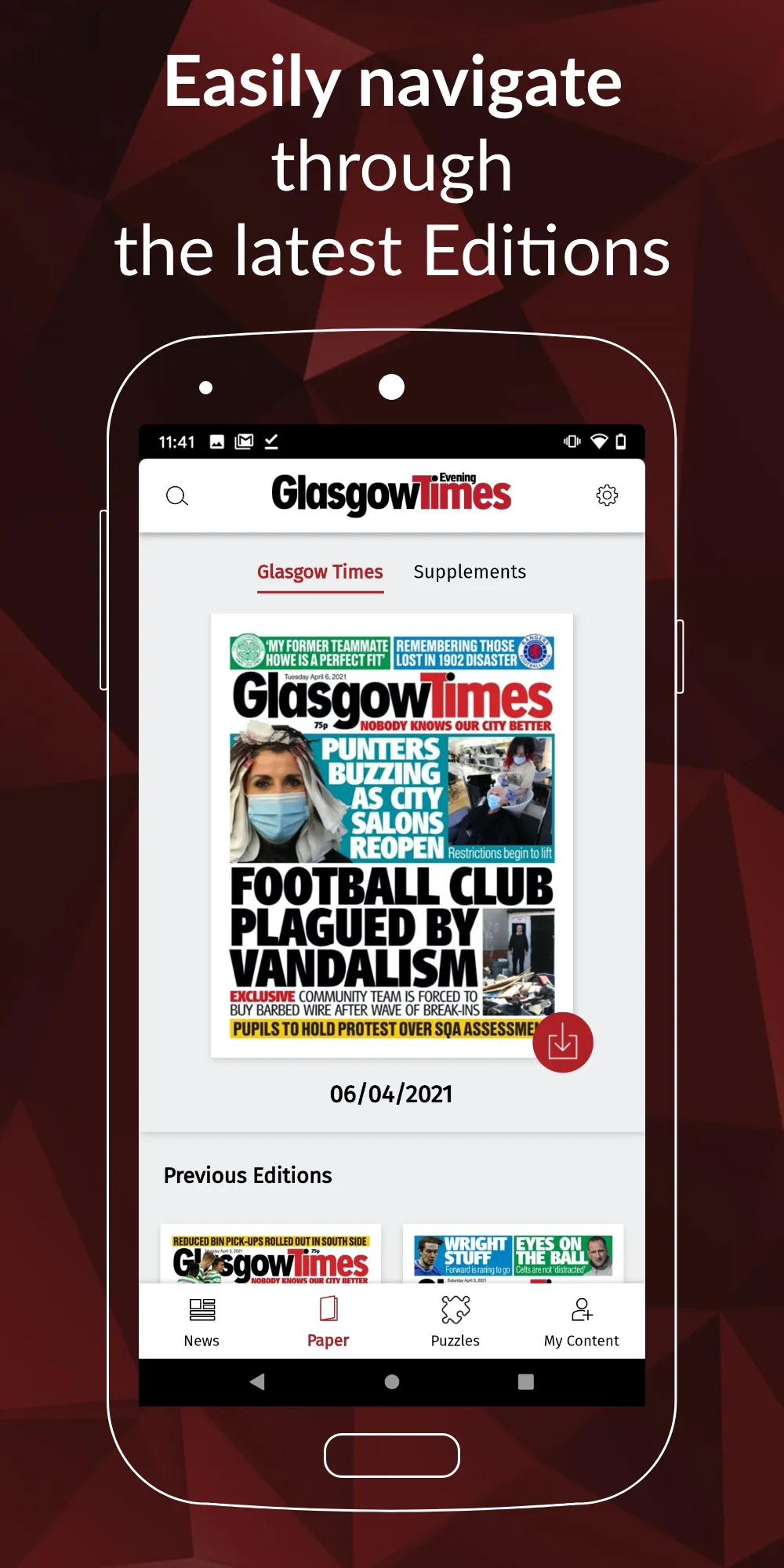 Glasgow Times | Indus Appstore | Screenshot