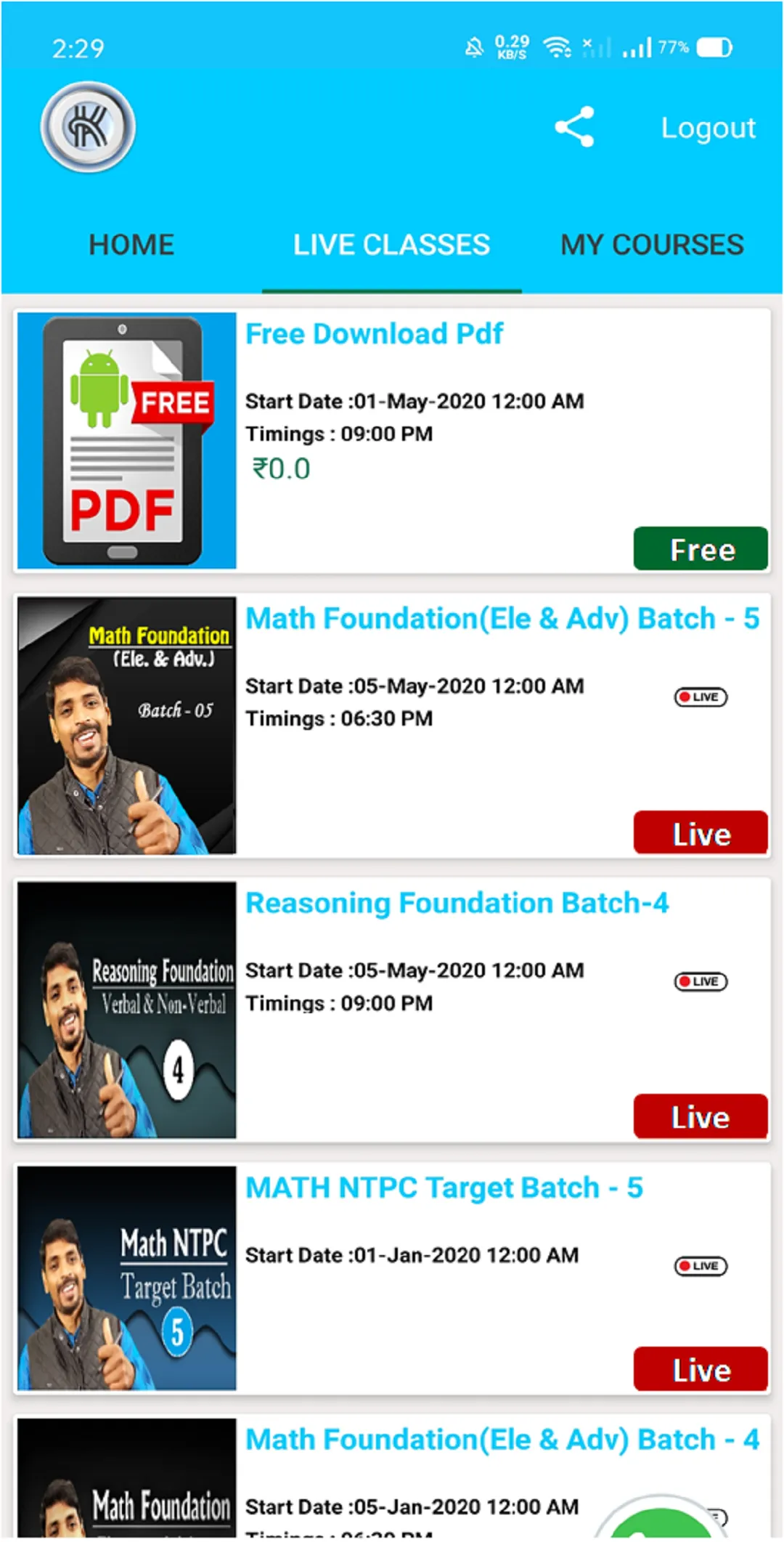 KTC Classes | Indus Appstore | Screenshot