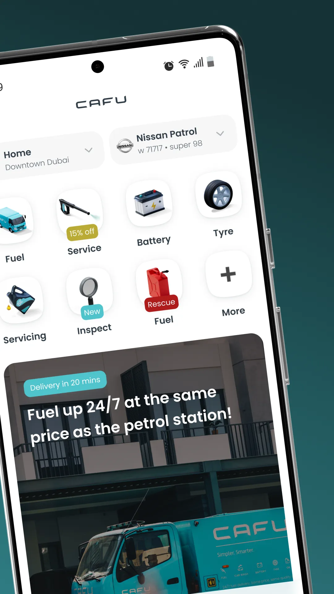 CAFU Fuel & Car Service To You | Indus Appstore | Screenshot