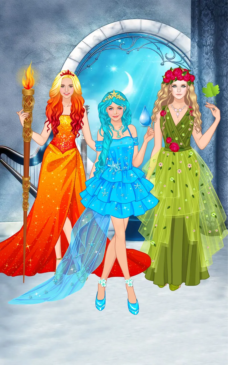 Element Princess dress up game | Indus Appstore | Screenshot