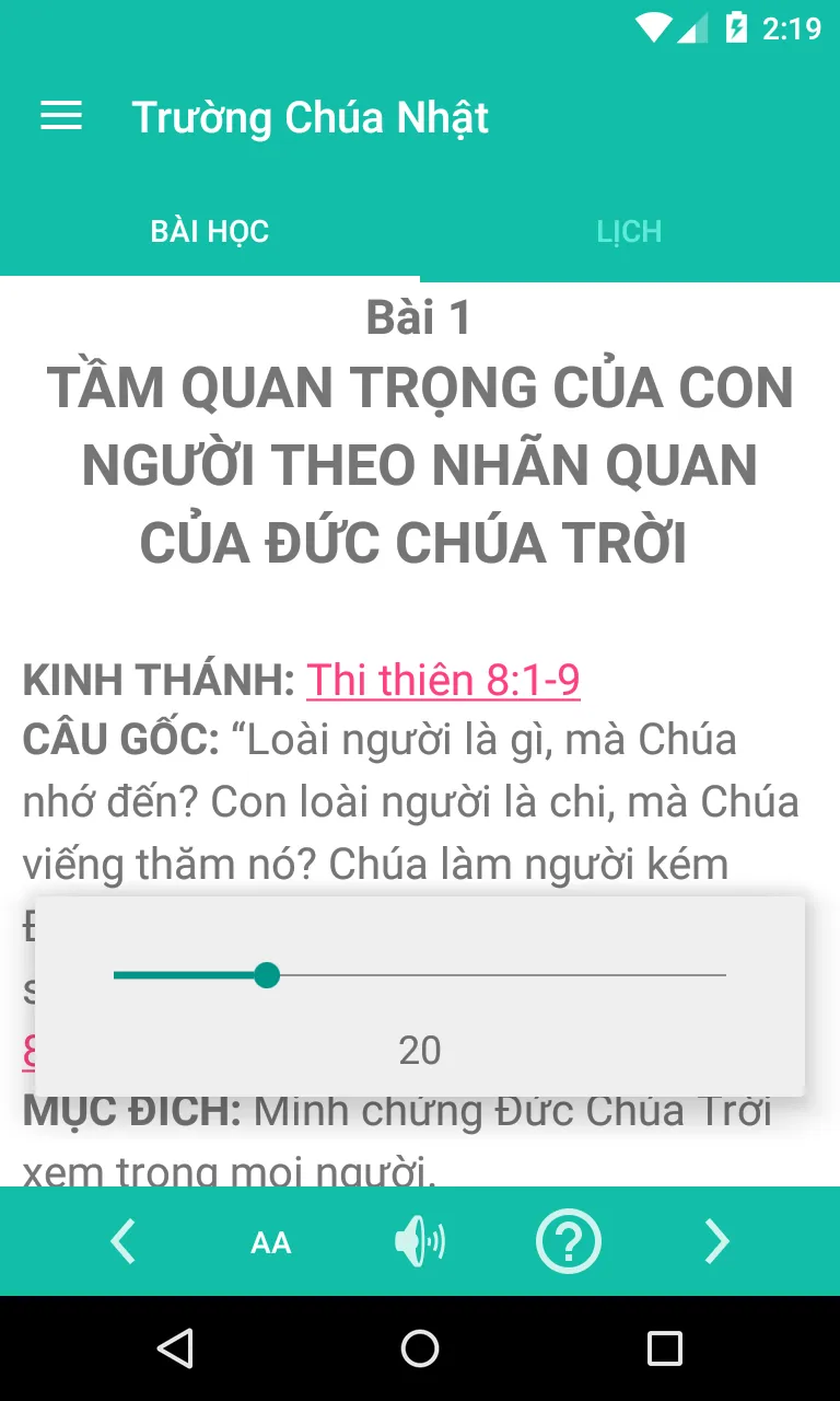 Trường Chúa Nhật | Indus Appstore | Screenshot