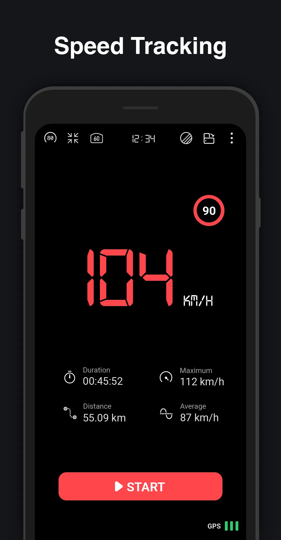 GPS Speedometer : Odometer HUD | Indus Appstore | Screenshot