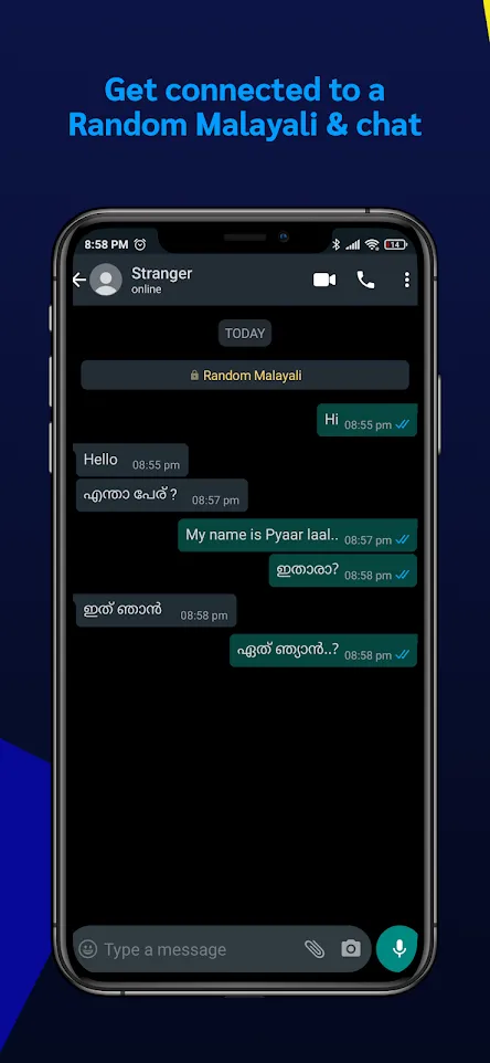 Random Malayali-Anonymous Chat | Indus Appstore | Screenshot