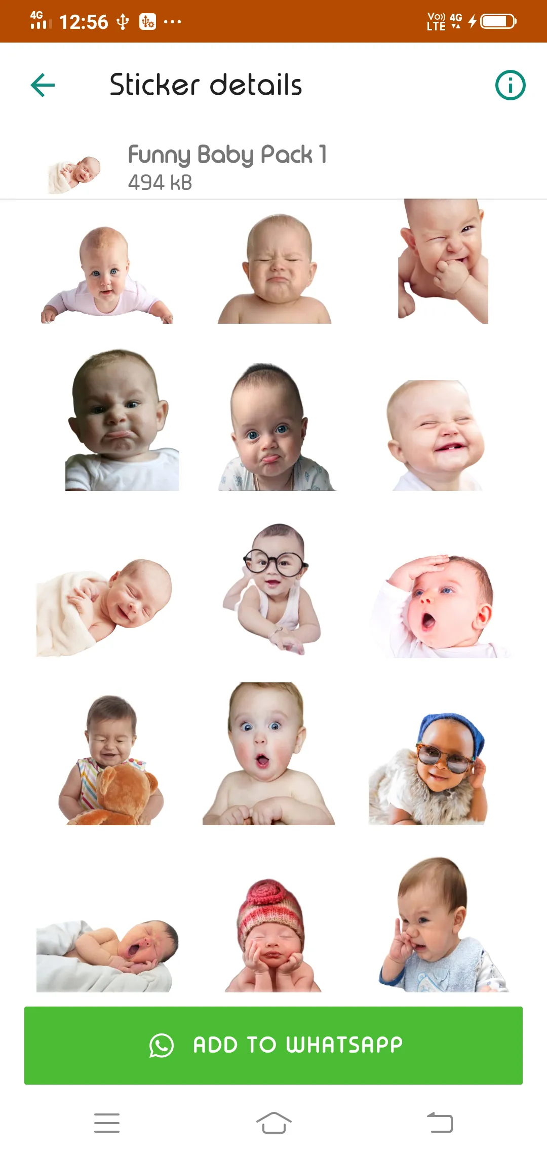 Cute Baby Stickers | Indus Appstore | Screenshot