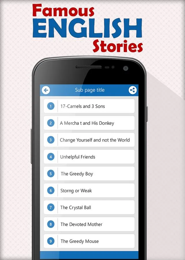 Famous English Stories | Indus Appstore | Screenshot