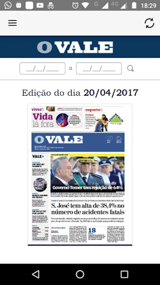 Jornal OVALE | Indus Appstore | Screenshot