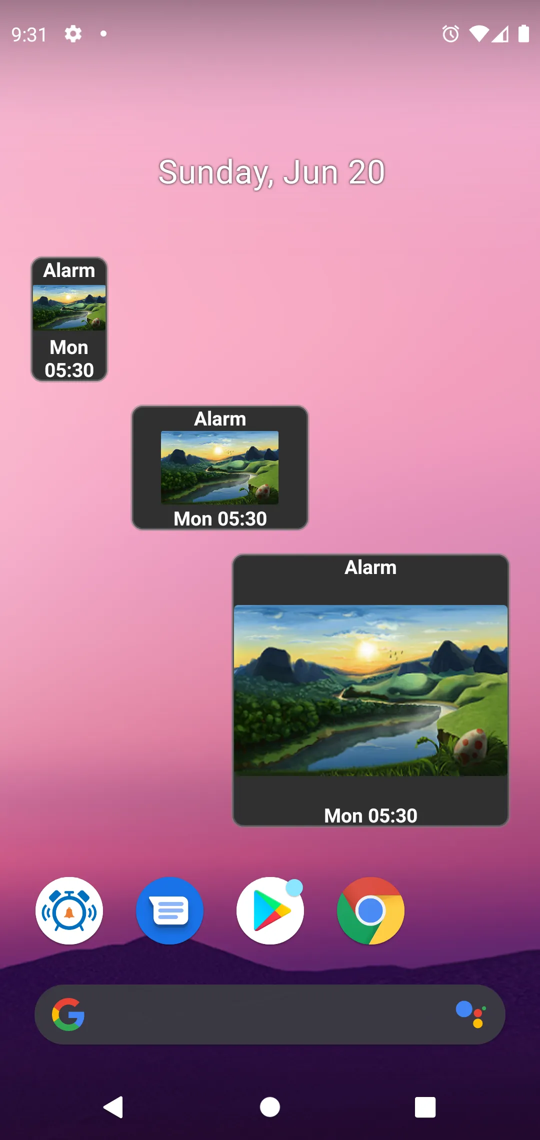 My Next Alarm - Widget | Indus Appstore | Screenshot