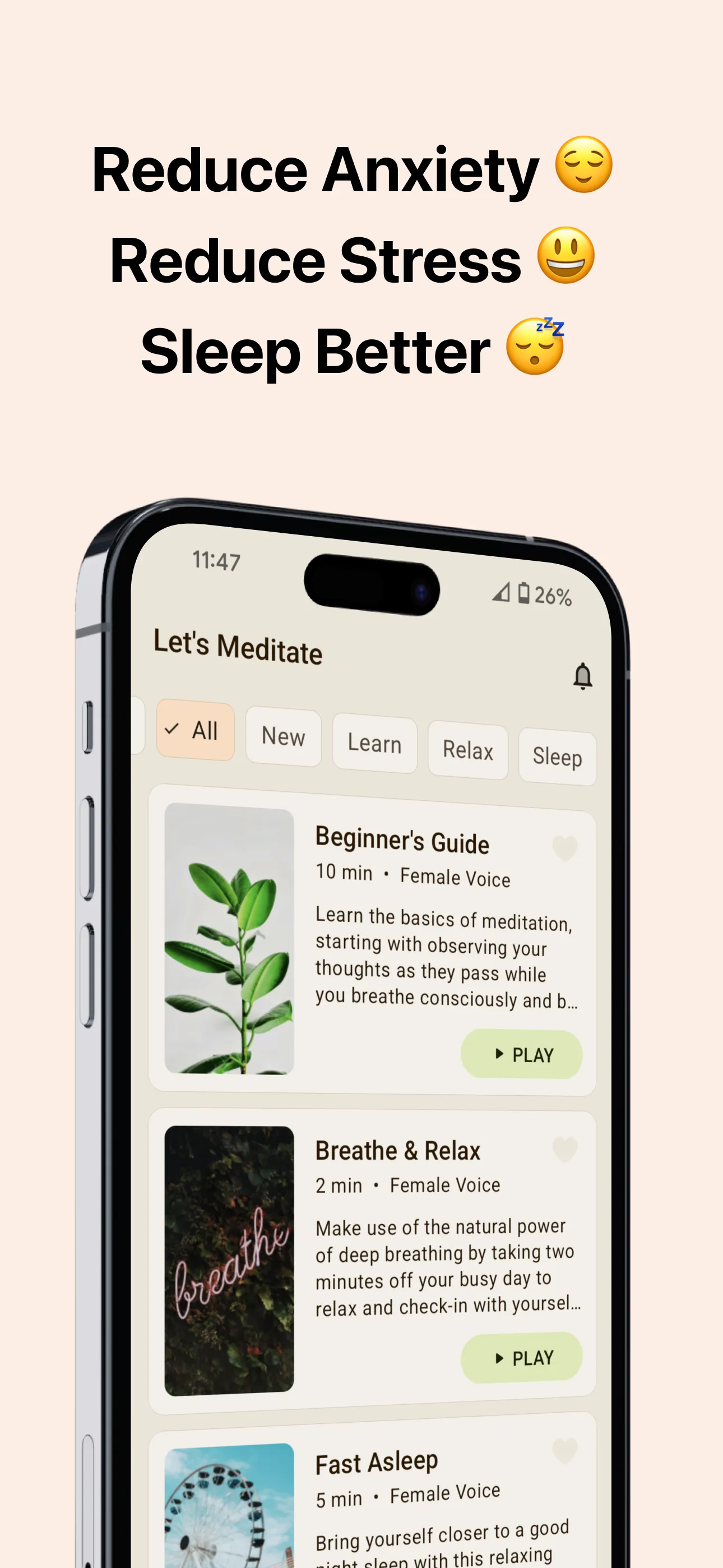 Let's Meditate: Relax & Sleep | Indus Appstore | Screenshot